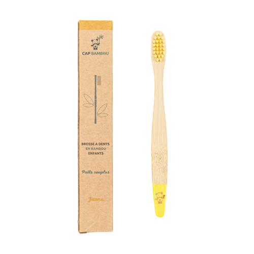 Brosse à Dents Enfant - Jaune (x 2pièces)