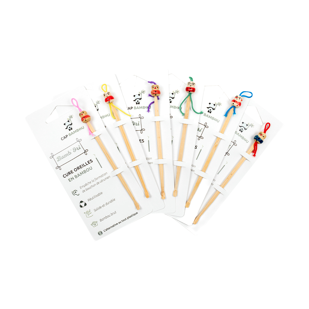 Cures Oreilles "Bamb'Ori" : Lot De 5