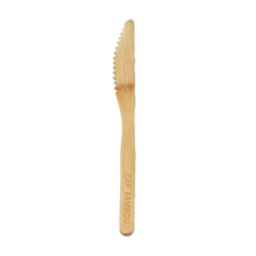 Couteau Reutilisable En Bambou x10