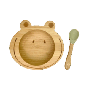 Set De Repas Bébé Grenouille (Bol + Cuillère)