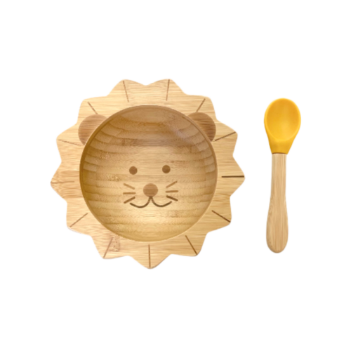 Set De Repas Bébé Lion (Bol + Cuillère)