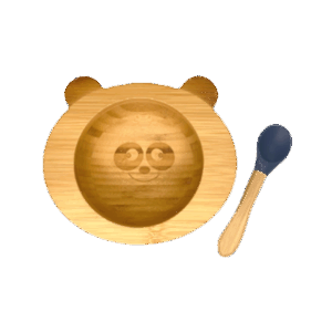 Set De Repas Bébé Panda (Bol + Cuillère)