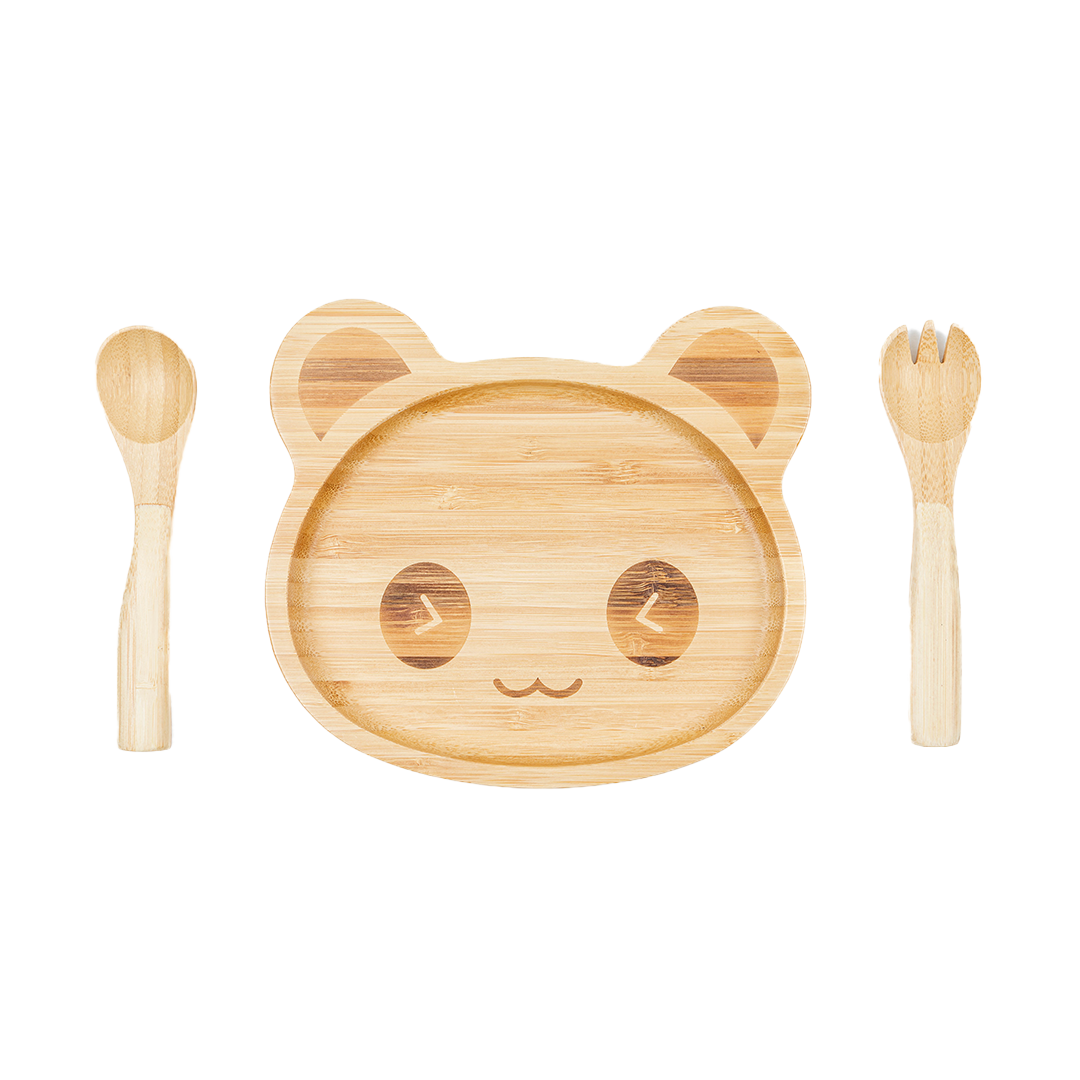 Set De Repas Enfants (Assiette + Fourchette + Cuillère)