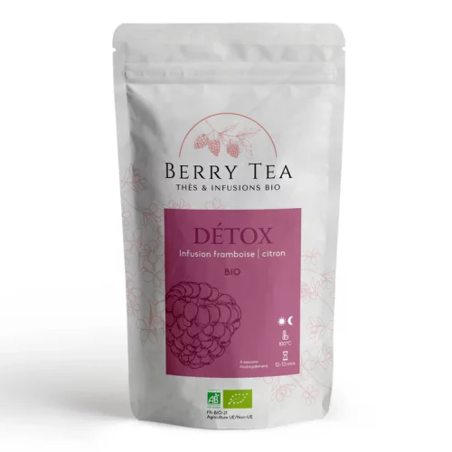 Détox - Infusion framboise et citron - Lot de 2x 100gr
