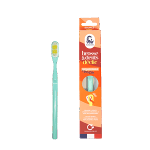 Brosse à dents - Souple - Vert d'eau