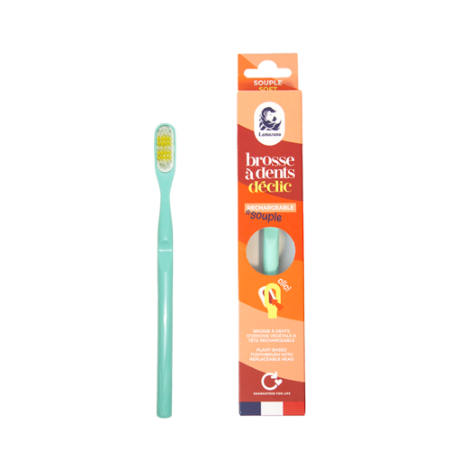 Brosse à dents (2pièces) - Souple - Vert d'eau