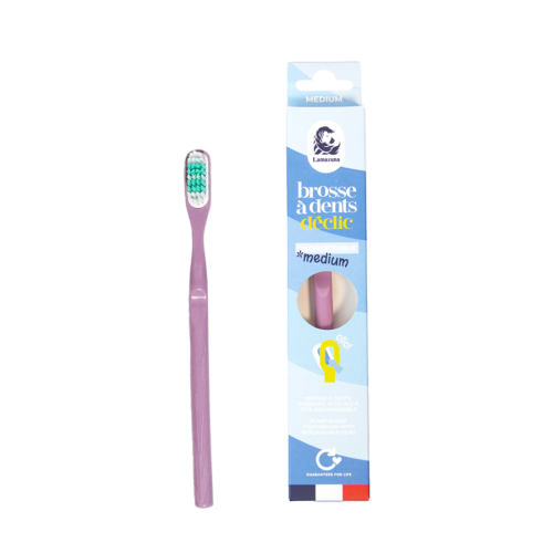 Brosse à dents (2pièces) - Medium - Lilas