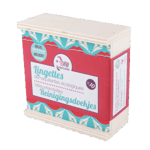 Coffret de 10 lingettes démaquillantes - Roses