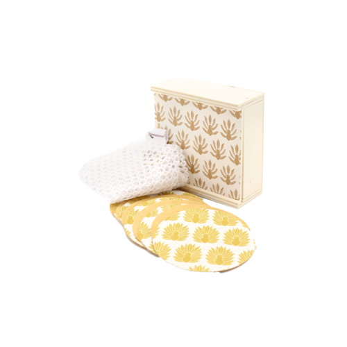Coffret de 10 lingettes démaquillantes - Dorées