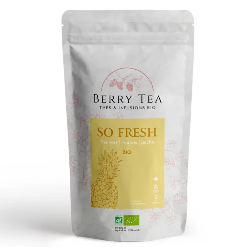 So Fresh - Thé vert ananas et pêche - Lot de 2x 100gr