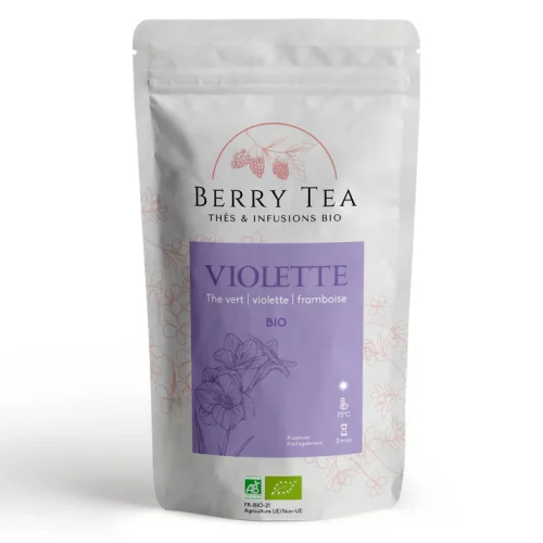 Violette - Thé vert violette et framboise - Lot de 2x 70gr