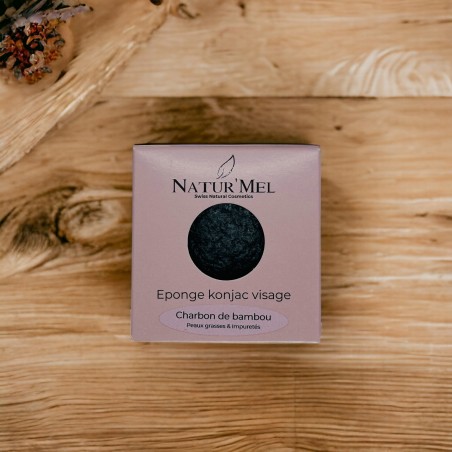 Eponge Konjac Visage - Charbon de bambou – Image 3