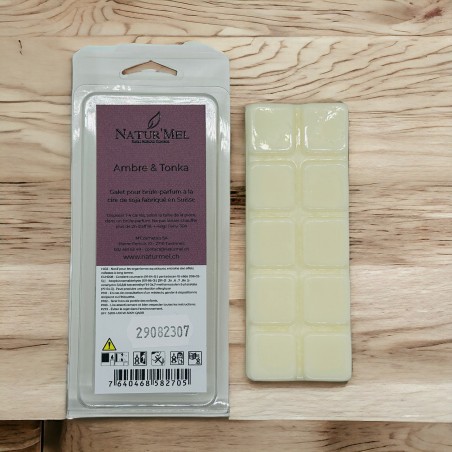 Ambre & Tonka - Galet pour brûle parfum - 40gr