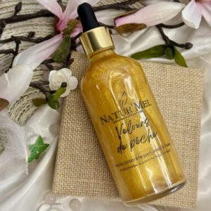 Huile irisée parfumée "Velours de pêche" - 100ml