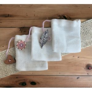 Sachet de thé lavable - Fabrication artisanale par l'une de nos employée - Quantités limitées