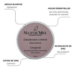 Déodorant crème "Original" - Sans bicarbonate - 65ml