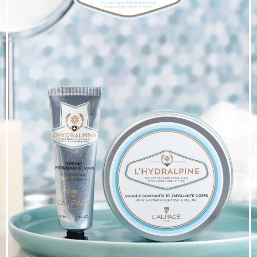 Coffret - L'HYDRALPINE - Douche Gommante Exfoliante 200ml + Crème Hydratante Main