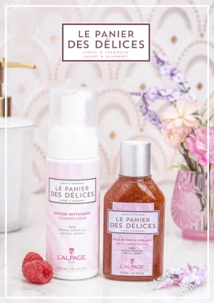 Set - Le Panier des Délices - DUO Visage Gelée de Douche Exfoliante 125ml + Mousse Nettoyante 150ml