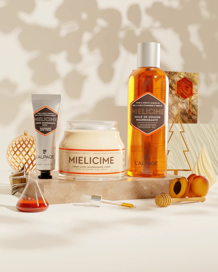 Coffret - Crème Corps 200ml + Crème Main + Huile Douche Mielicime – Image 2