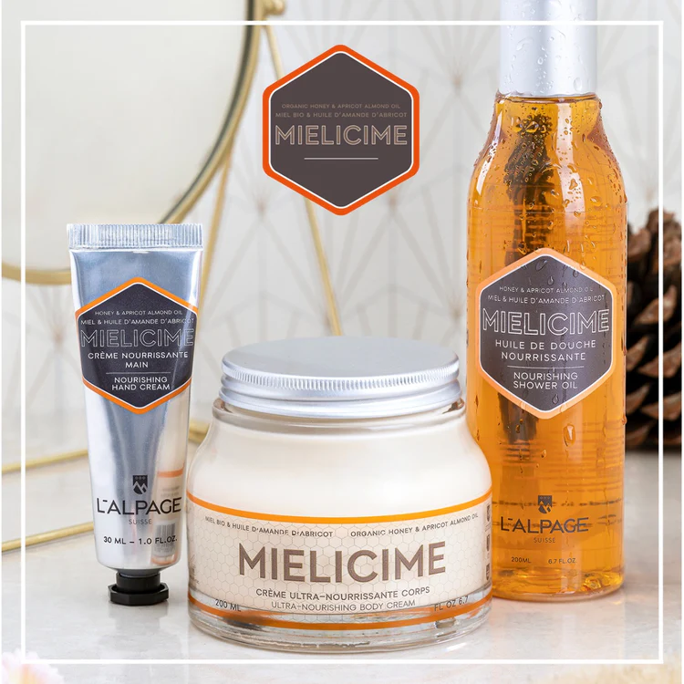 Coffret - Crème Corps 200ml + Crème Main + Huile Douche Mielicime